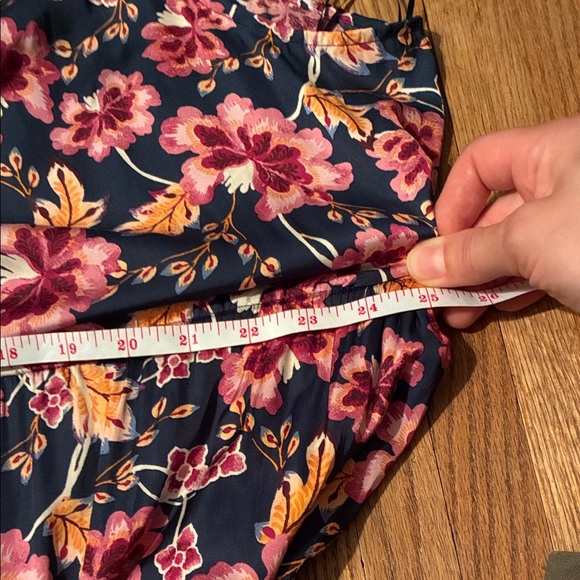 Old Navy Floral XXL Tall Maxi Dress - Black and Orange and Pink - Picture 12 of 16